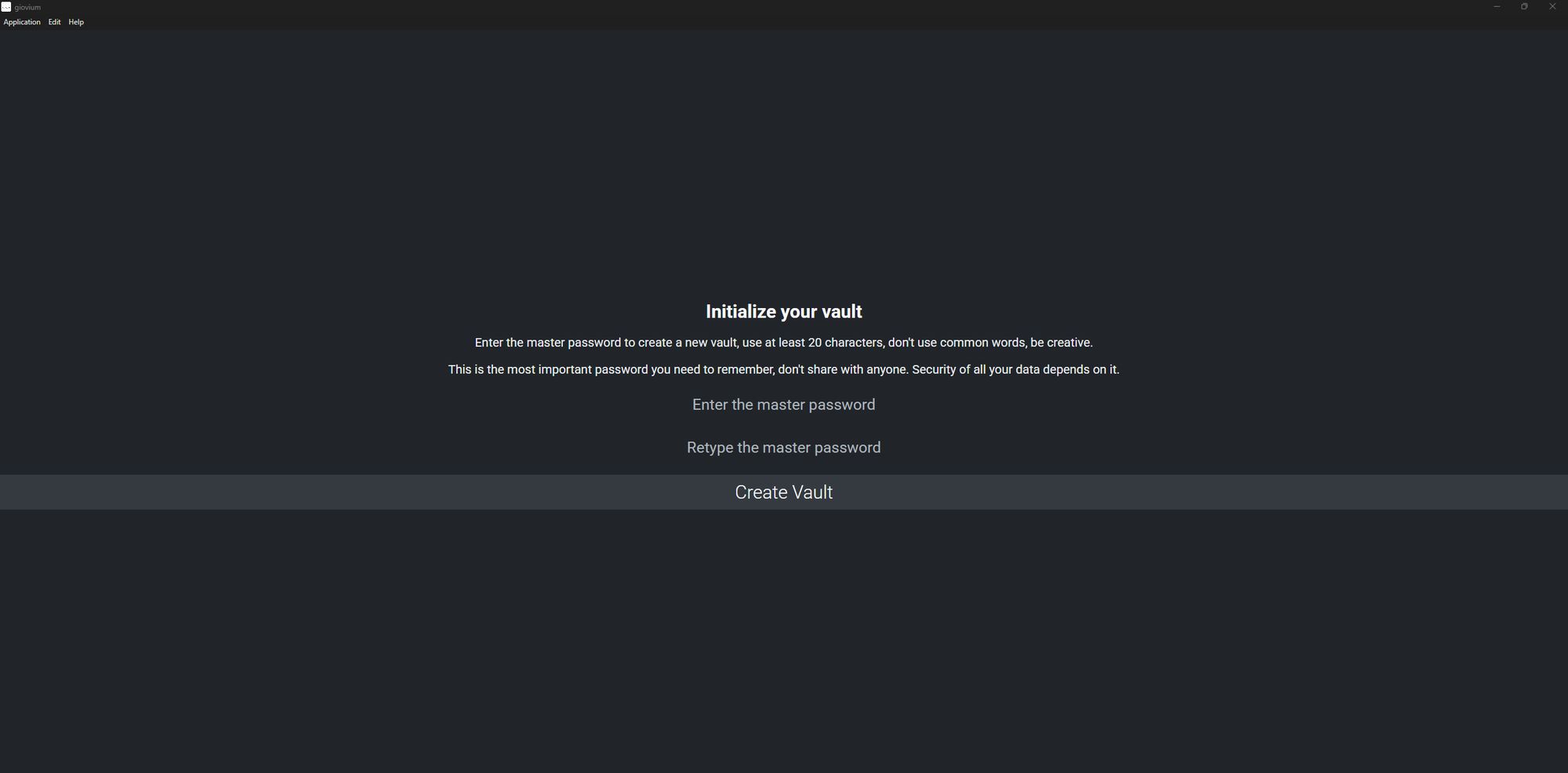 giovium Free Desktop Password Manager Screenshot 2