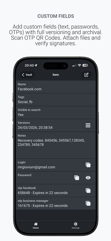 giovium Free Mobile Password Manager Screenshot 3