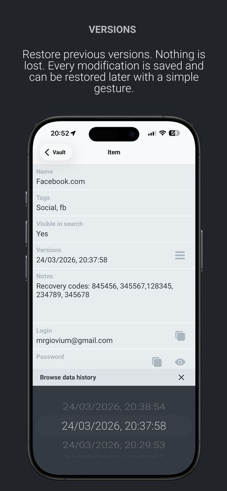 giovium Free Mobile Password Manager Screenshot 6