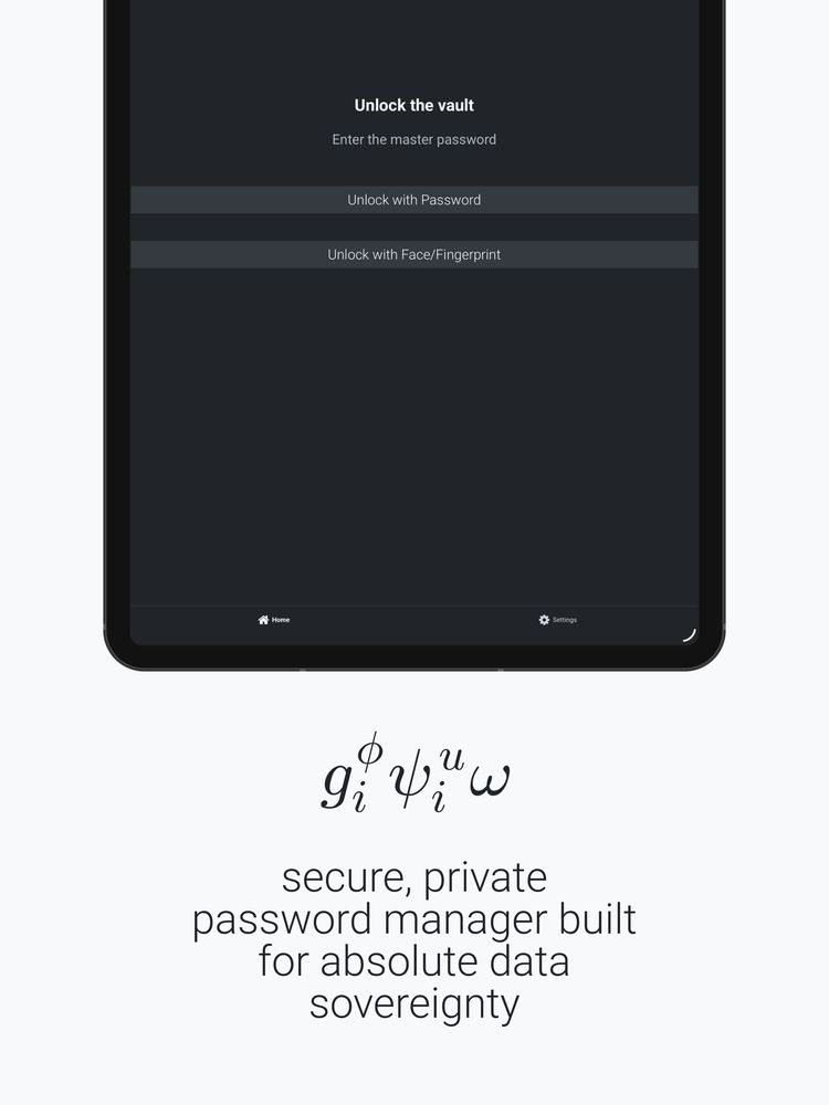 giovium Free Tablet Password Manager Screenshot 1