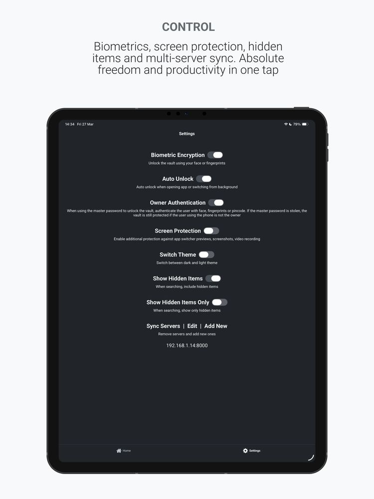 giovium Free Tablet Password Manager Screenshot 10