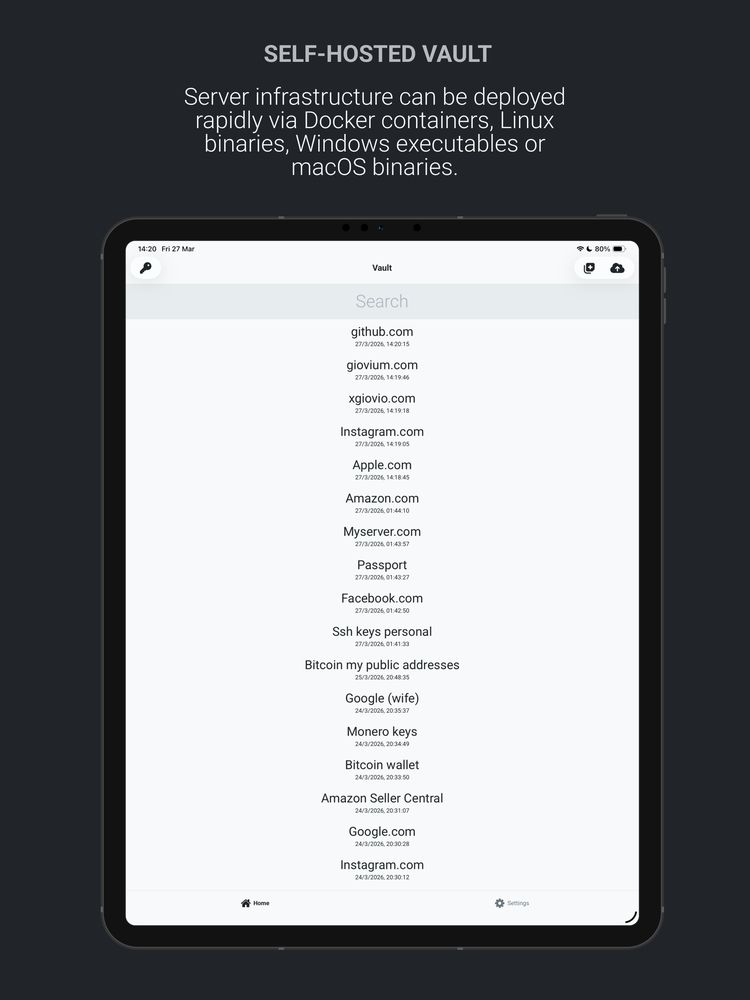 giovium Free Tablet Password Manager Screenshot 3